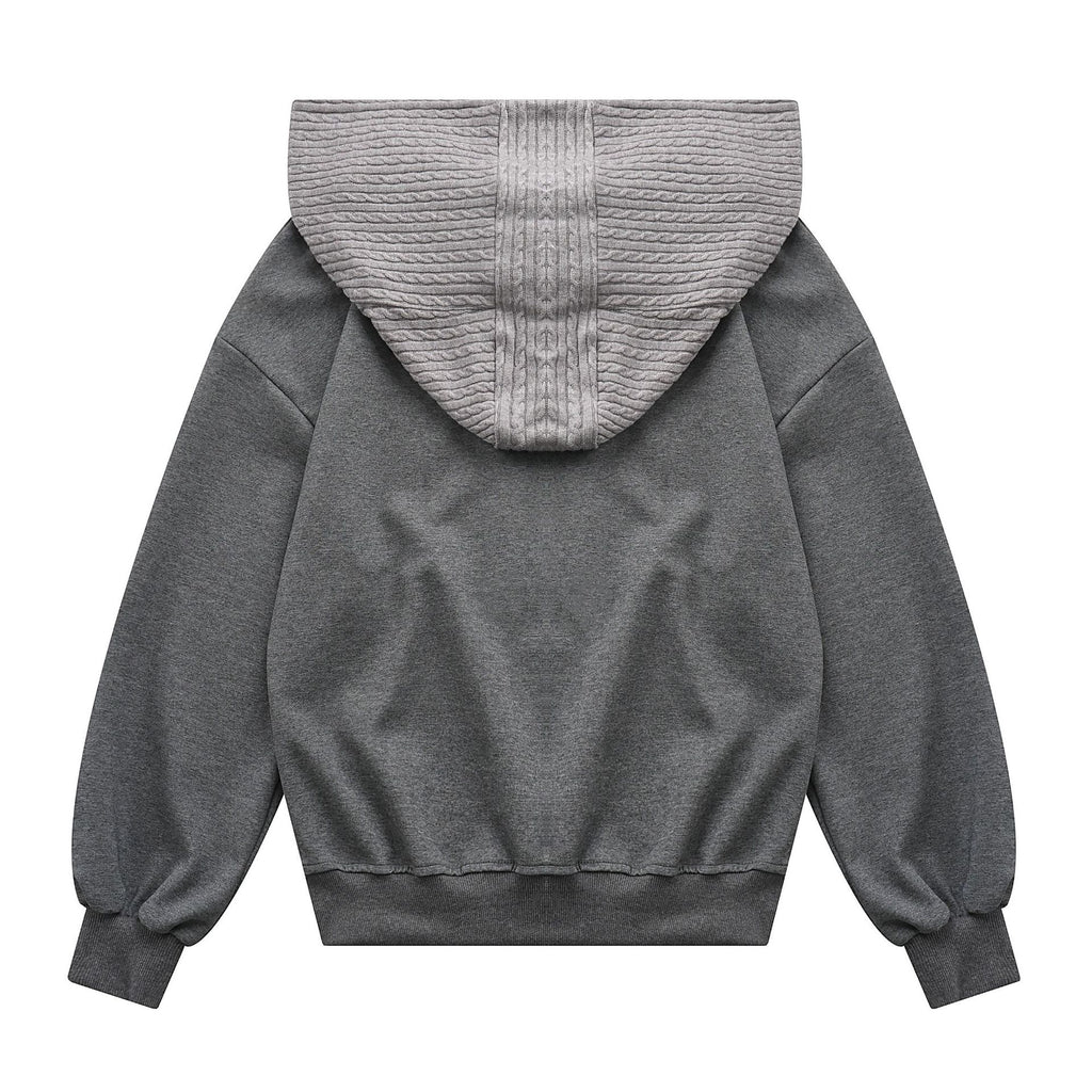 The Pink Shawl Layer Hooded Sweatshirt