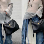 Vintage Autumn Winter Suede Tote Bag