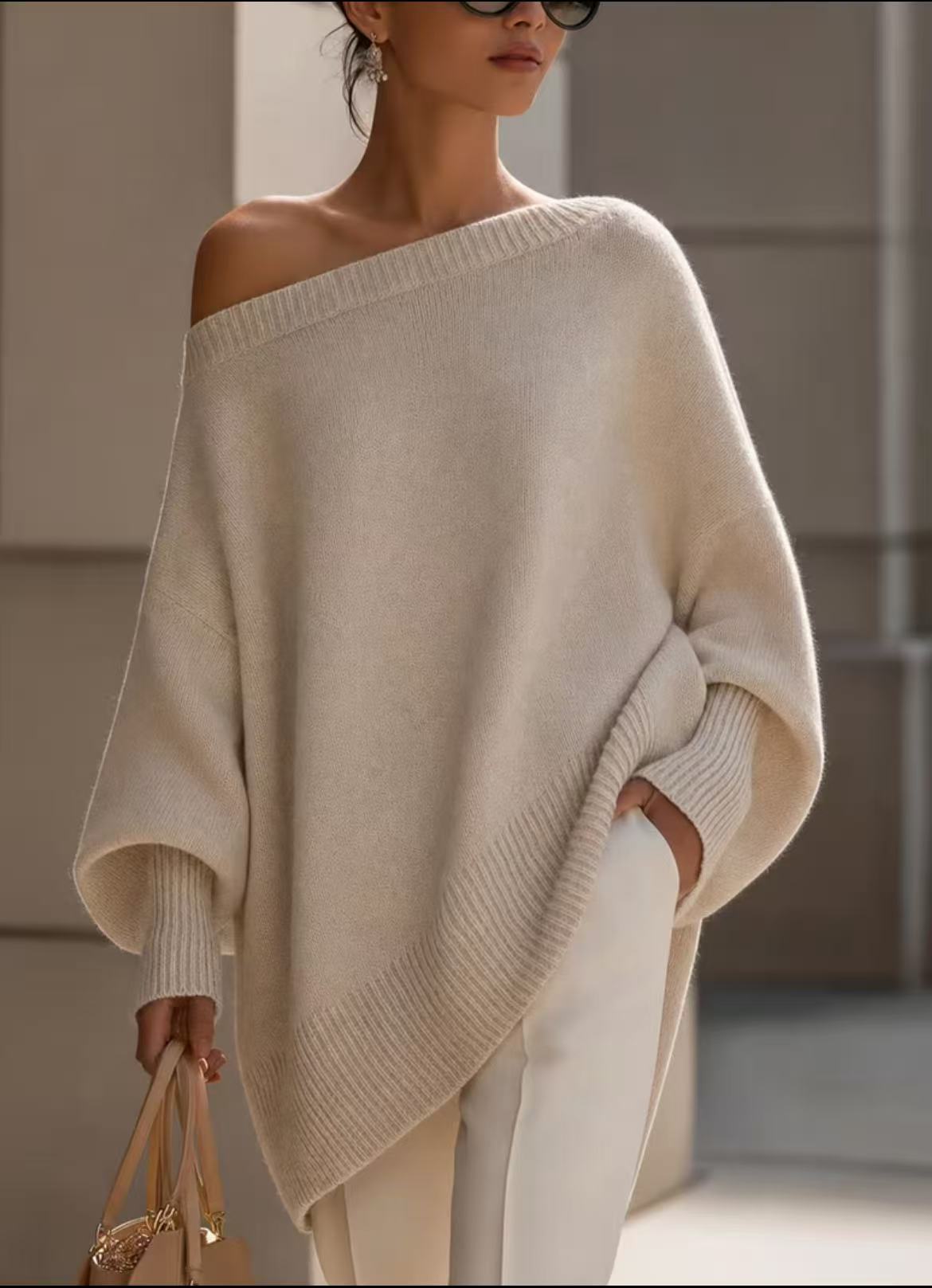The Honey Cloud Thick Knit Sweater