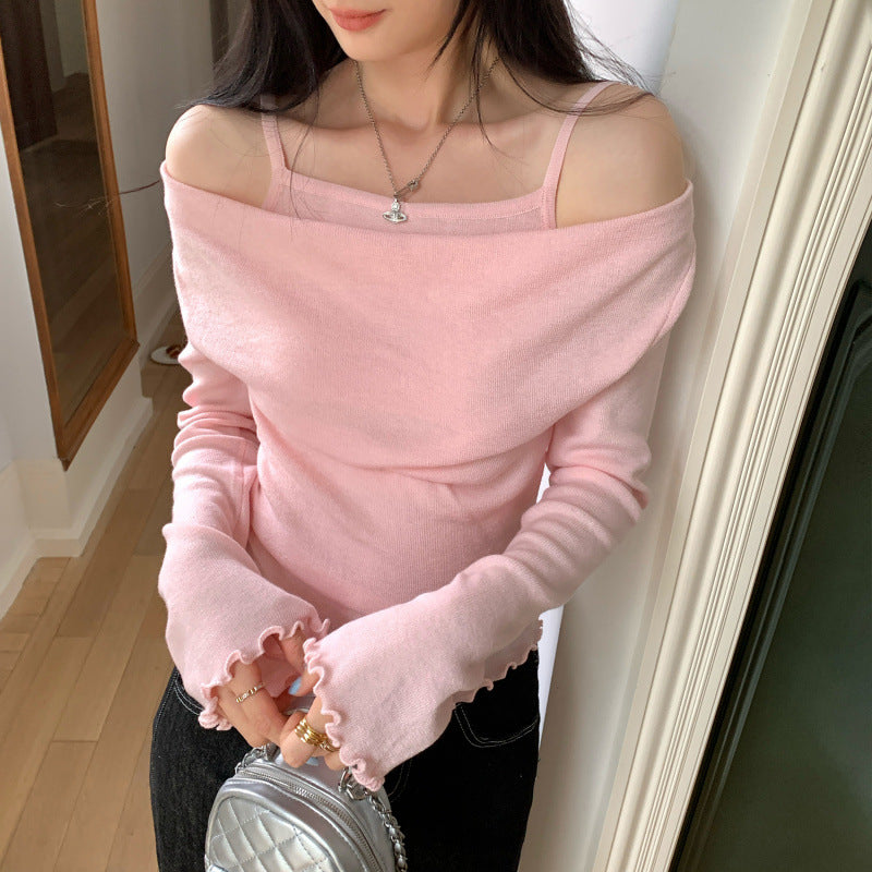 Off-Shoulder Knit Top
