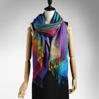 Feather Tassel Long Shawl
