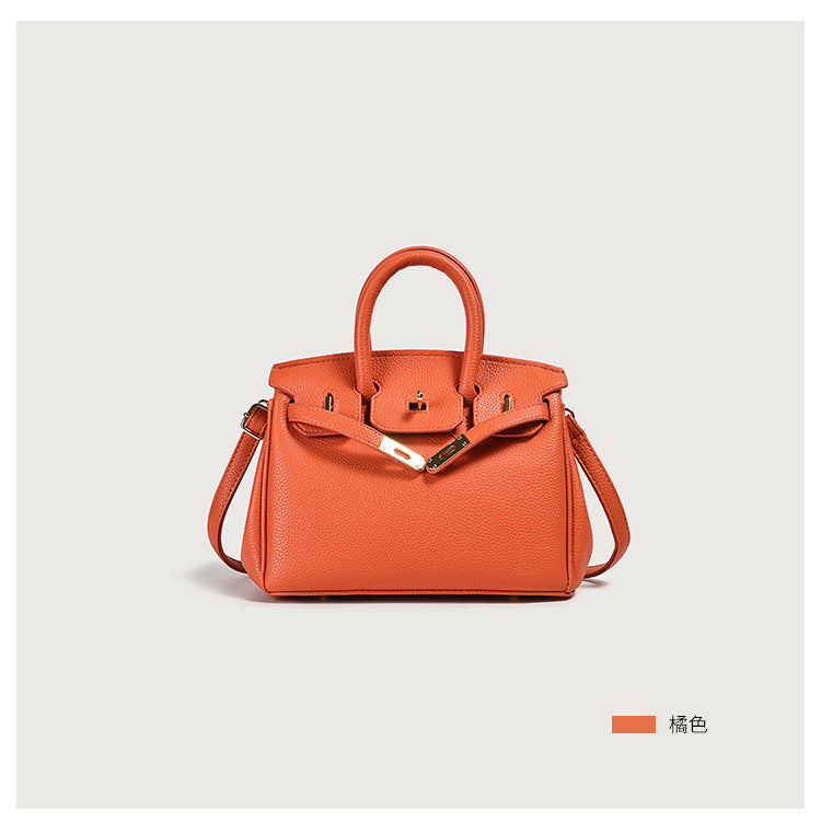 Classic Women’s PU Leather Tote Bag – Luxury Vegan Top Handle Handbag