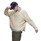 The Midnight Thread Jacquard Round Neck Sweater