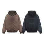 Raw Edge Deconstructed Zip Hoodie