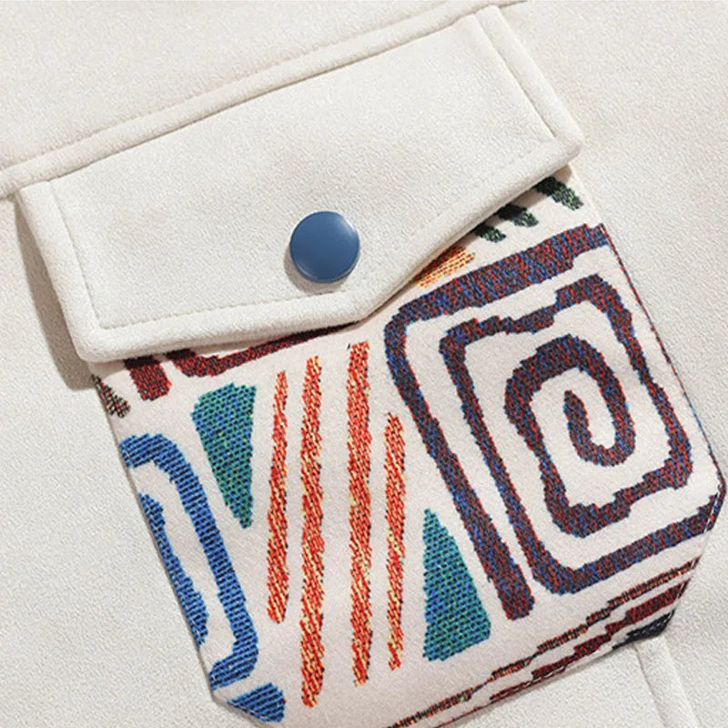 The Harajuku Mosaic Oversized Varsity Jacket