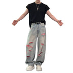 The Sky Wash Vintage Straight Leg Jeans