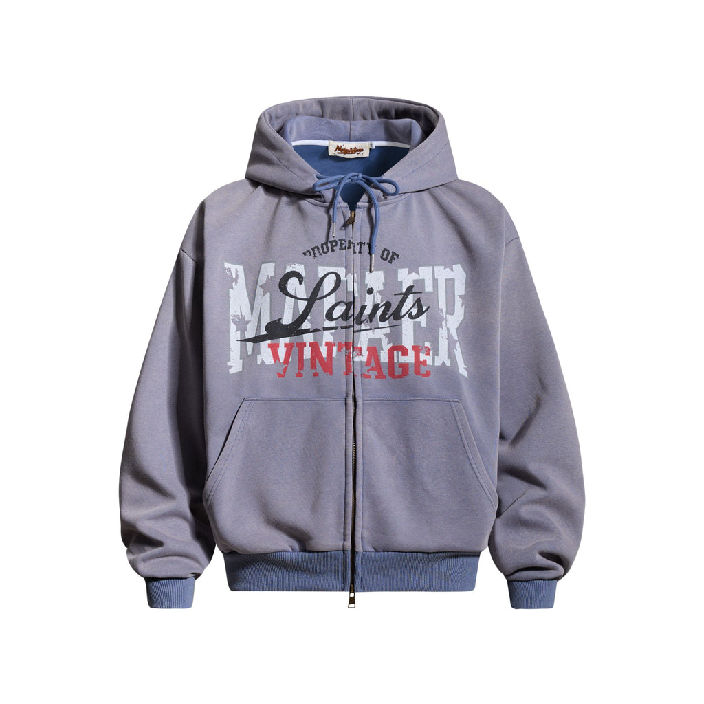 The Retro Script Zip Hoodie