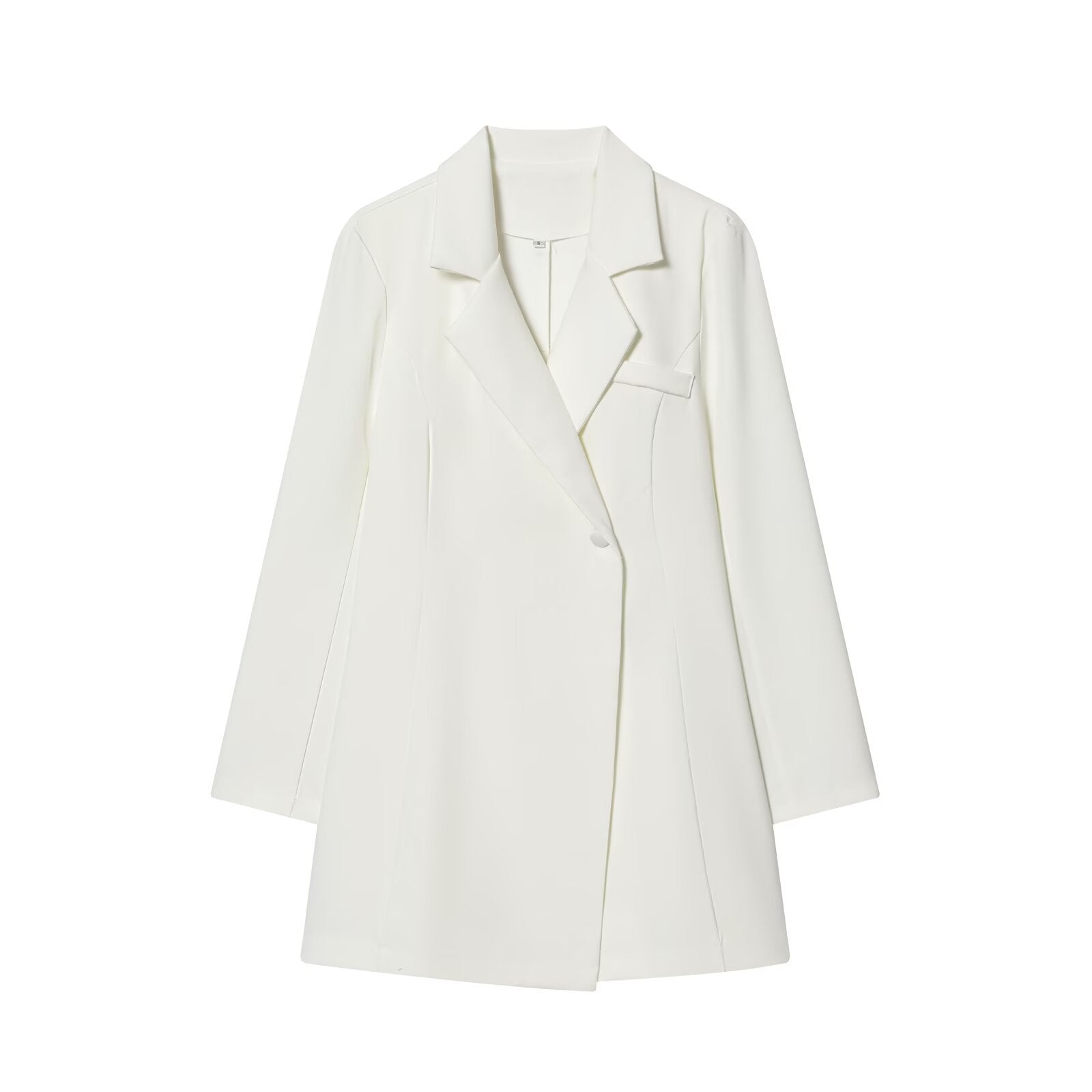 Literary Retro Blazer Skirt Outfit