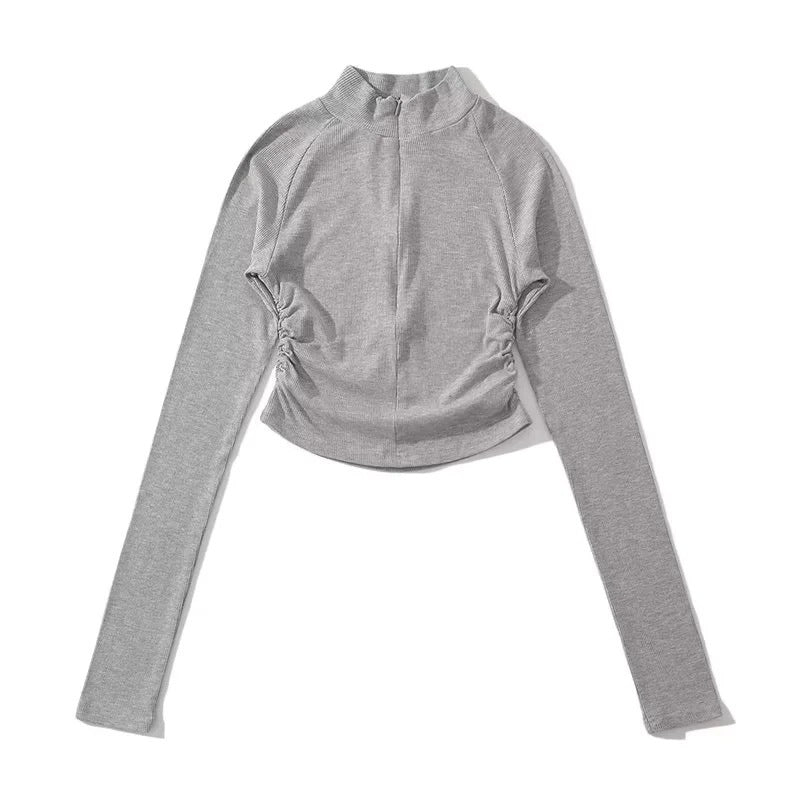 The Cocoa Drift Mock Neck Top