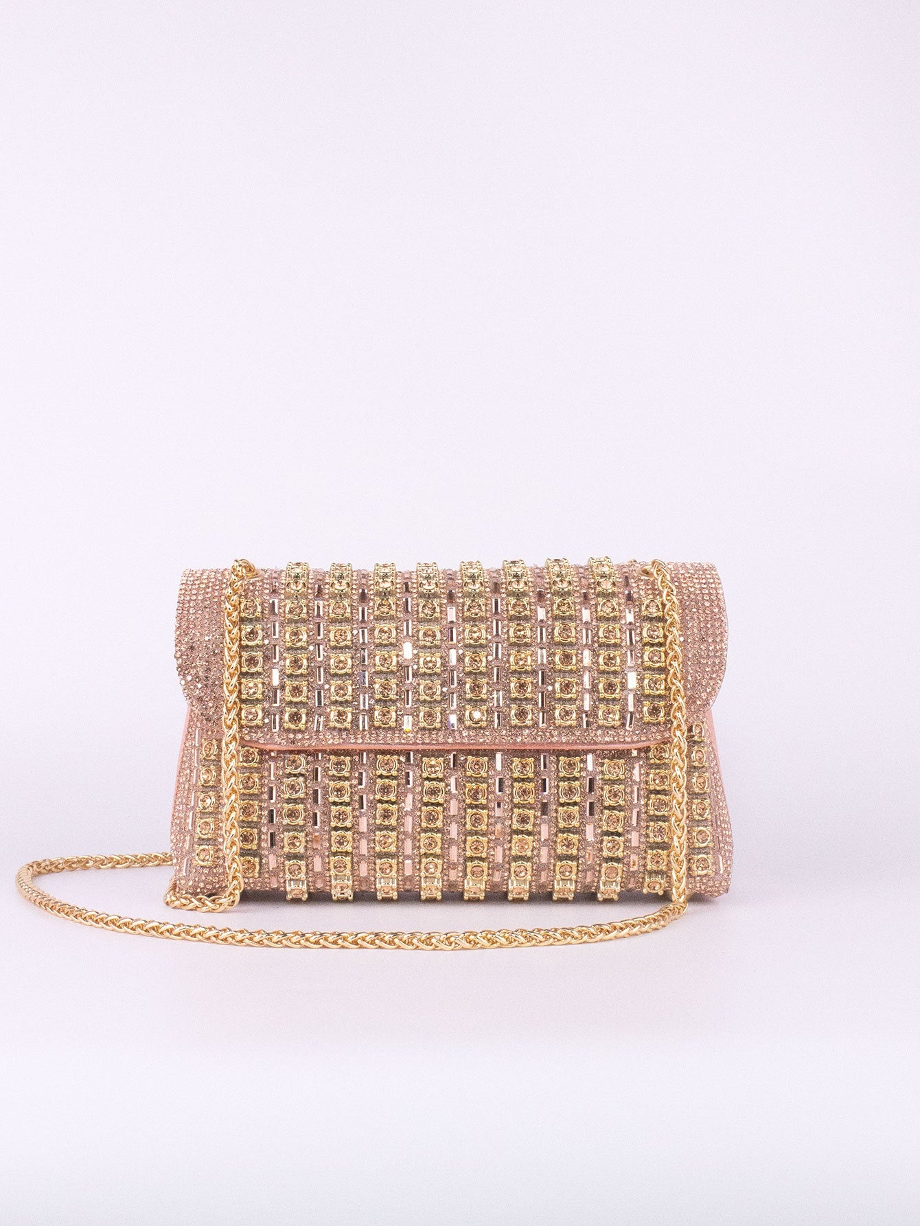 Cheongsam Style Rhinestone Clutch