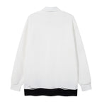 The Pup Patch Faux Two-Piece Polo Sweatshirt