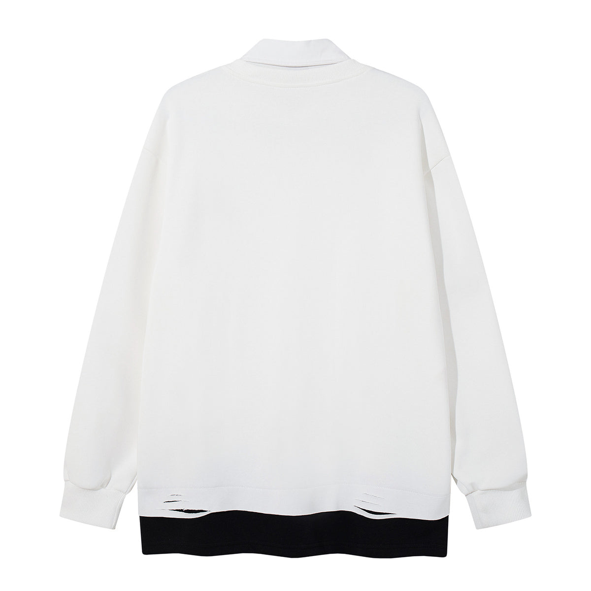 The Pup Patch Faux Two-Piece Polo Sweatshirt