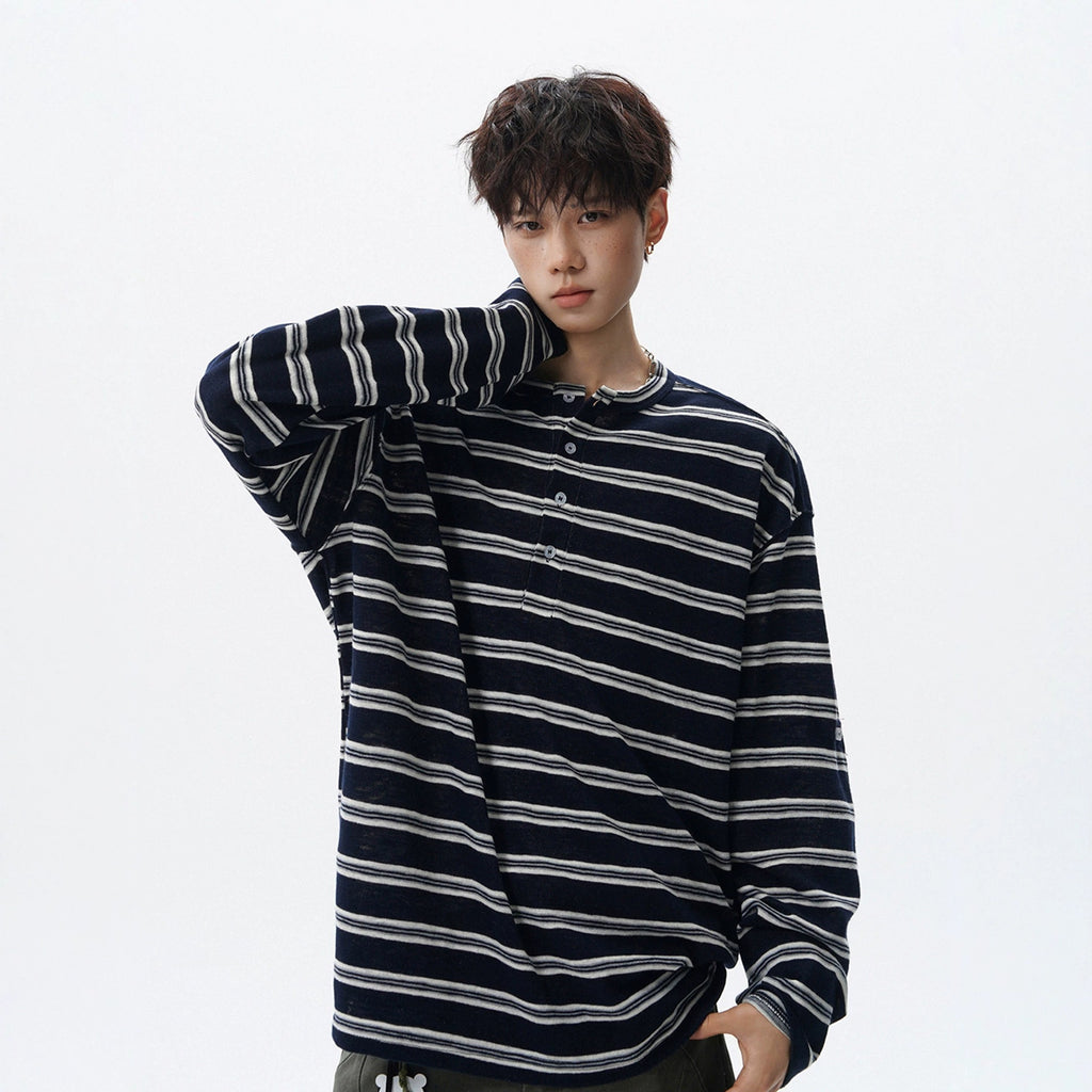 The Harbour Stripe Henley