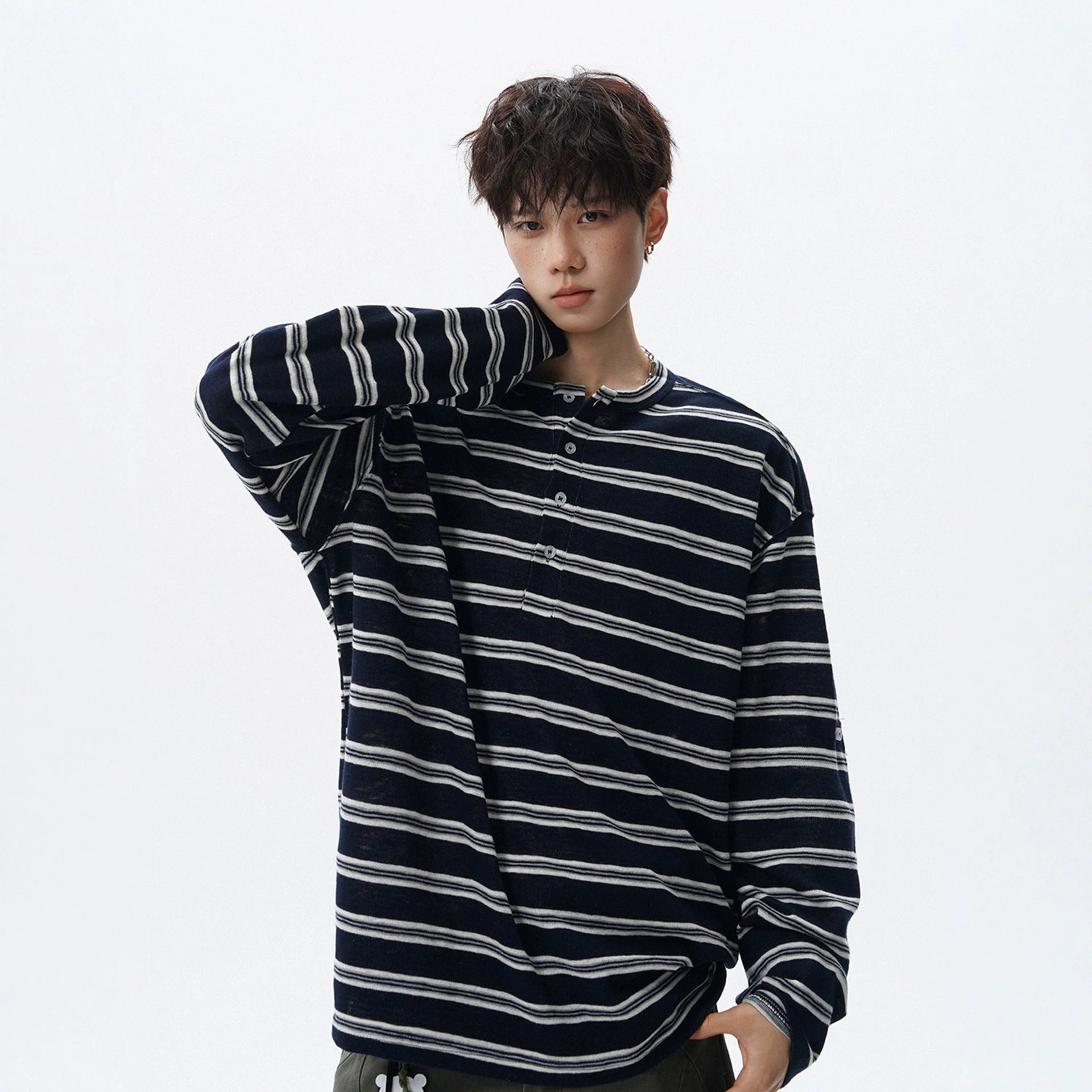 The Harbour Stripe Henley