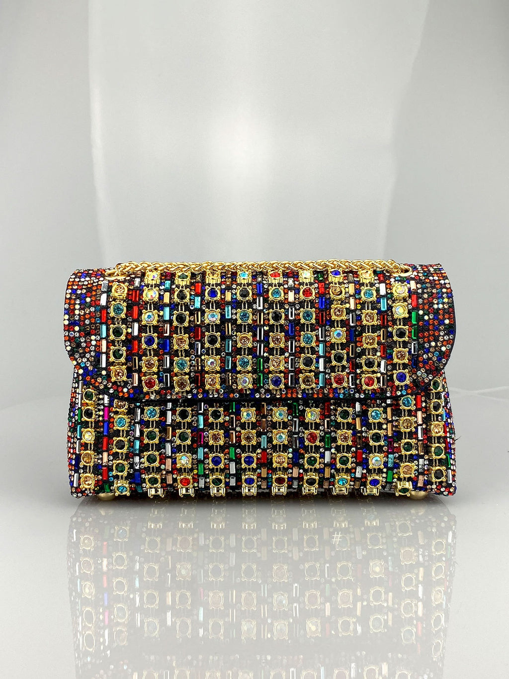 Cheongsam Style Rhinestone Clutch