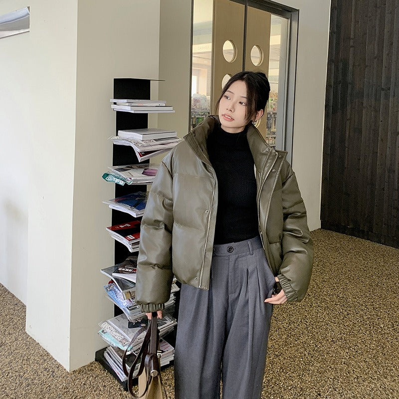 The Quilted Stand Collar Parka