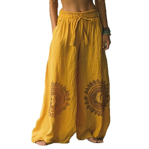 Relaxed Fit Printed Trousers