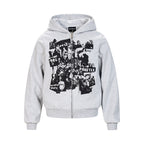 Retro Streetwear Zip Hoodie