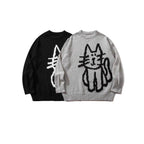 The Whisker Tale Cartoon Cat Sweater