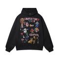 The Wild Doodle Cartoon Animal Zip Hoodie