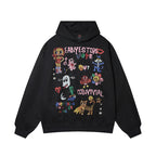 The Wild Doodle Cartoon Animal Zip Hoodie