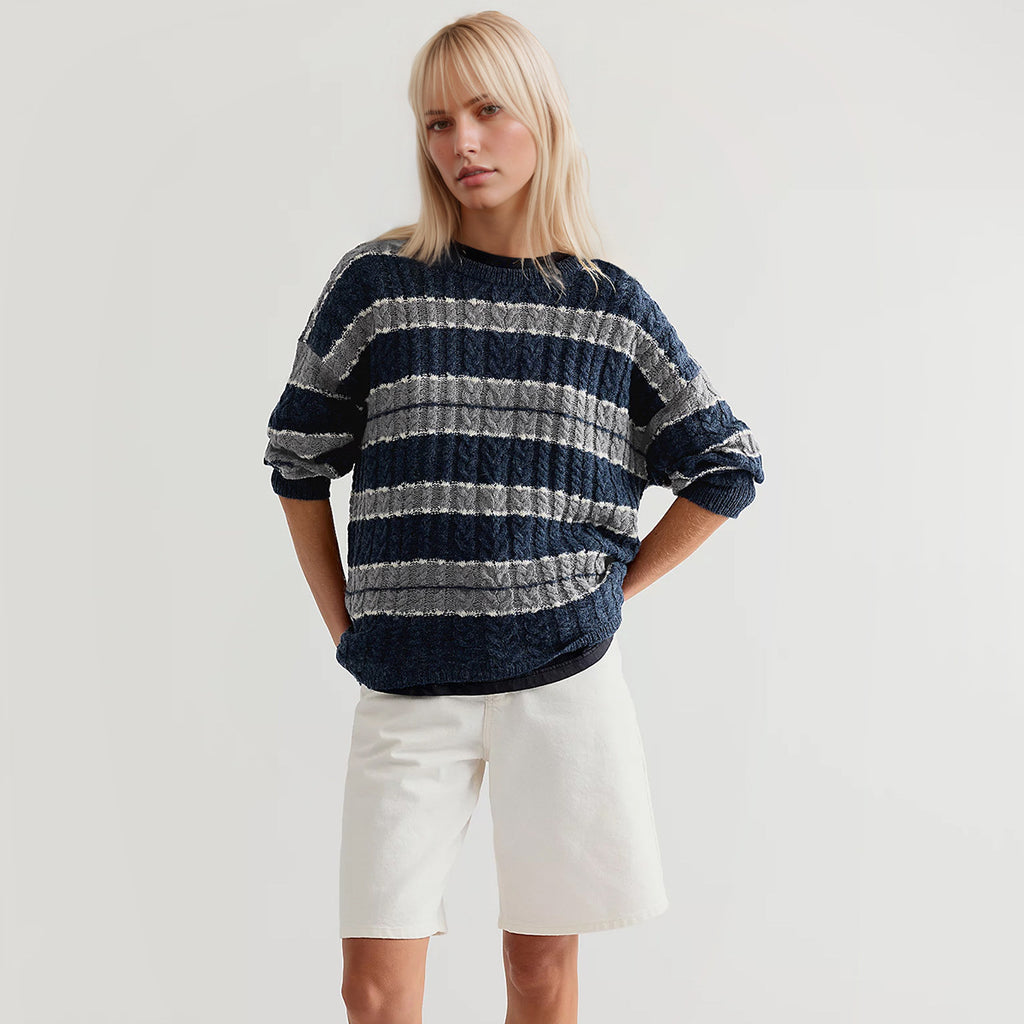 The Regatta Stripe Crew Neck Sweater