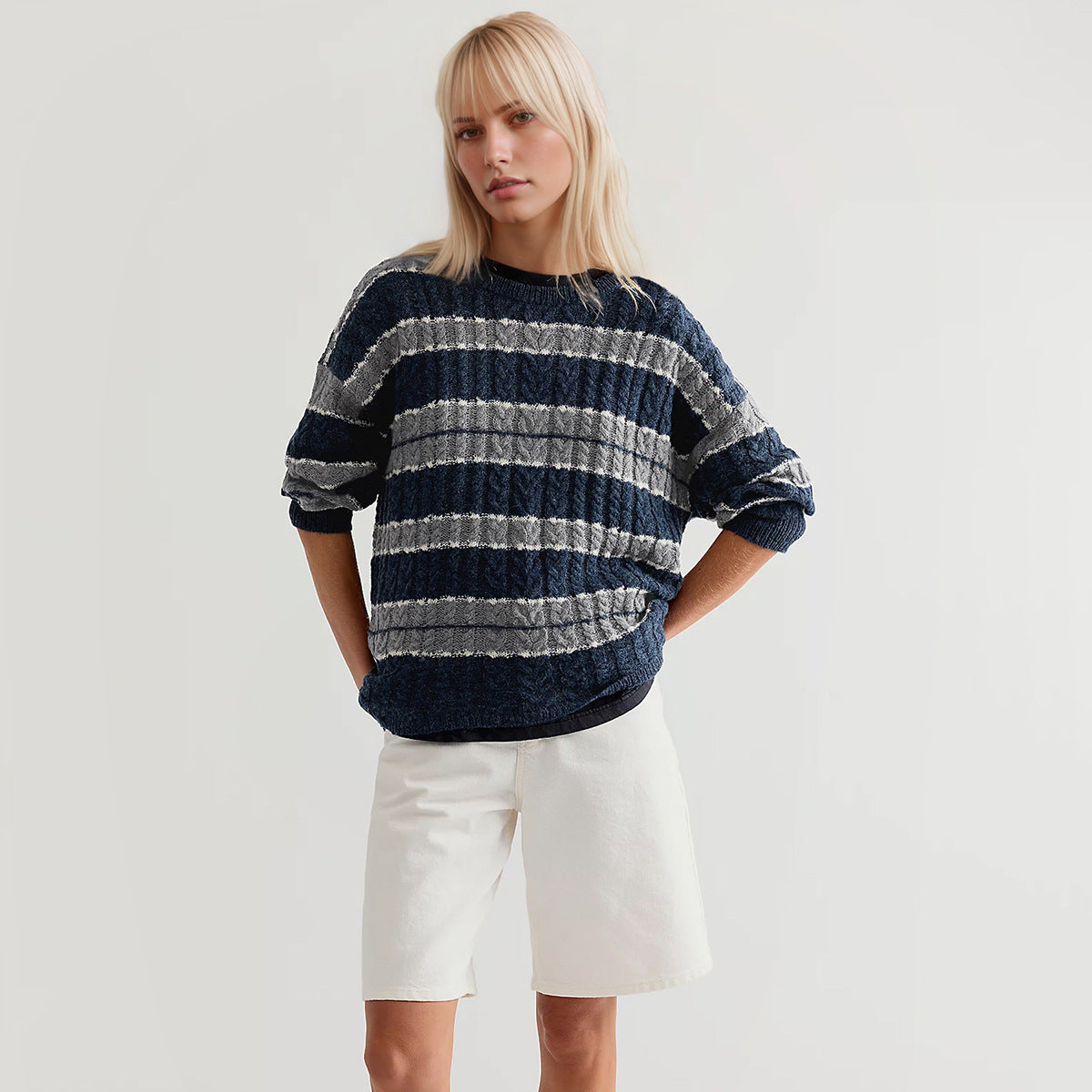 The Regatta Stripe Crew Neck Sweater