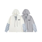 The Lattice Layer Crochet Hooded Sweatshirt