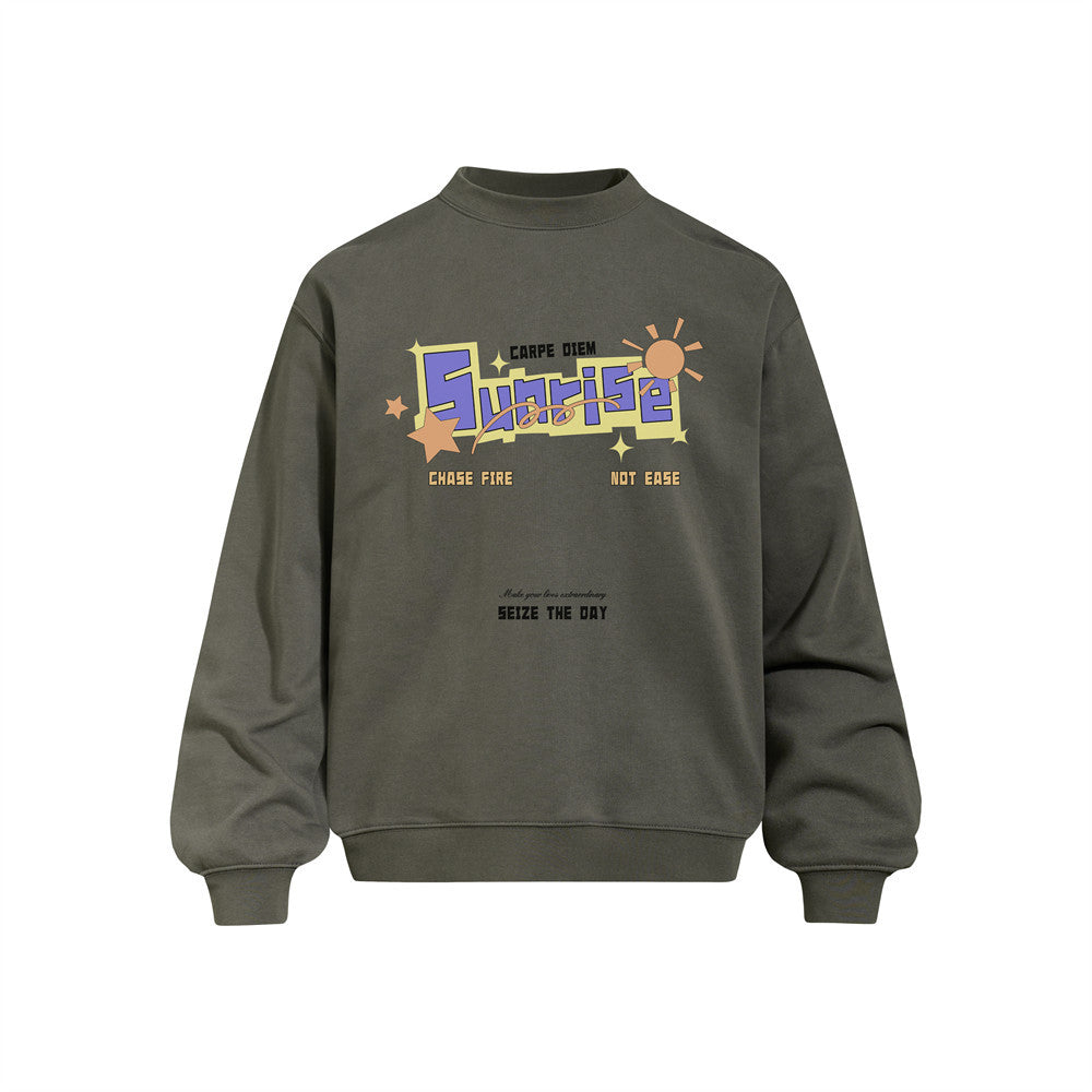 The Roast Script Letter Print Crewneck Sweatshirt
