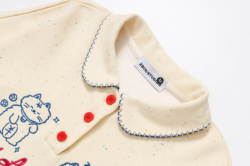 The Sunbeam Embroidered Polo Sweatshirt