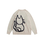 The Whisker Tale Cartoon Cat Sweater