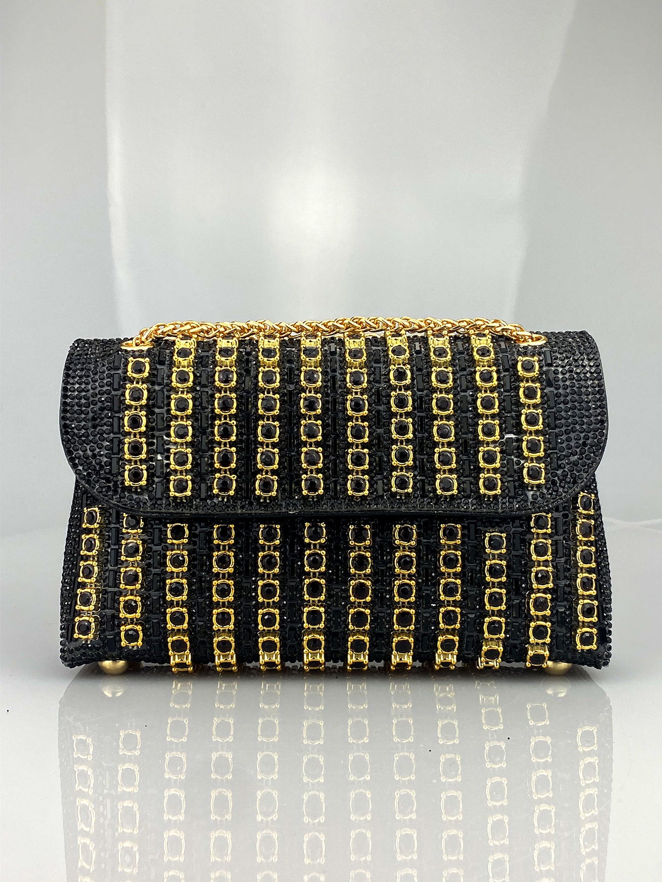 Cheongsam Style Rhinestone Clutch