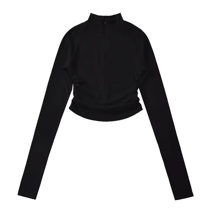 The Cocoa Drift Mock Neck Top