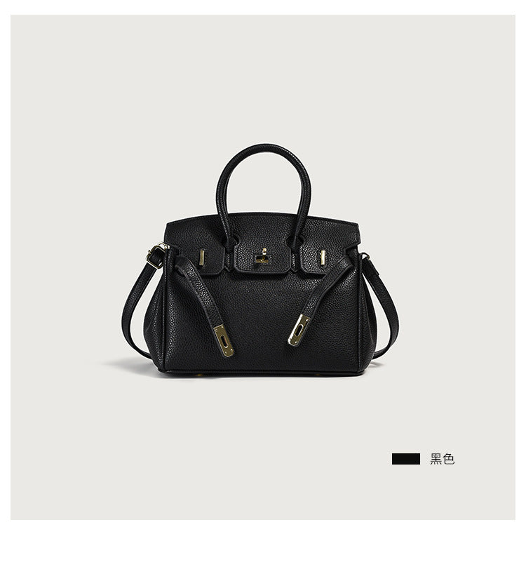 Classic Women’s PU Leather Tote Bag – Luxury Vegan Top Handle Handbag