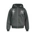 The Vintage Mosaic Patchwork Zip Hoodie