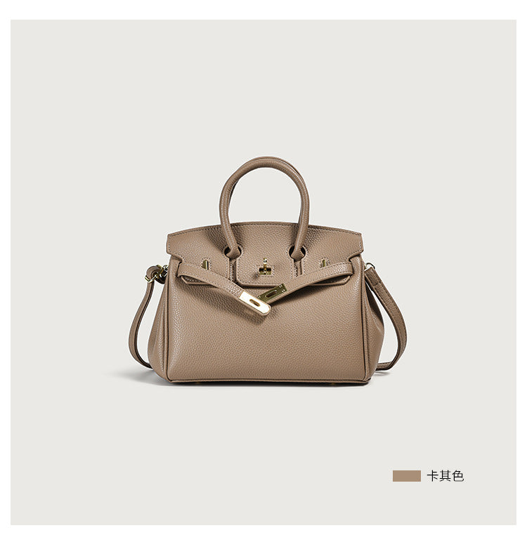 Classic Women’s PU Leather Tote Bag – Luxury Vegan Top Handle Handbag