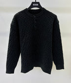 The Autumn Bloom Henley Knit Sweater