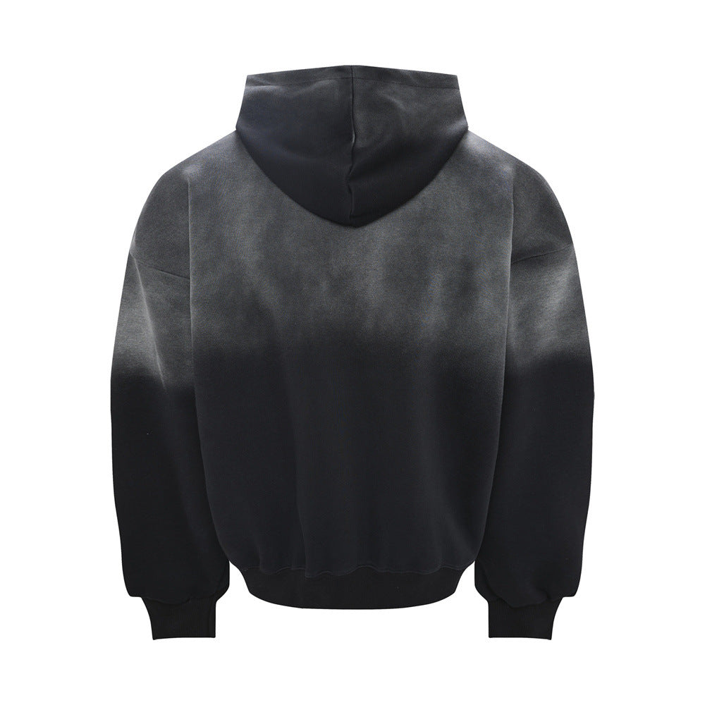 The Static Fade Spray Letter Hoodie