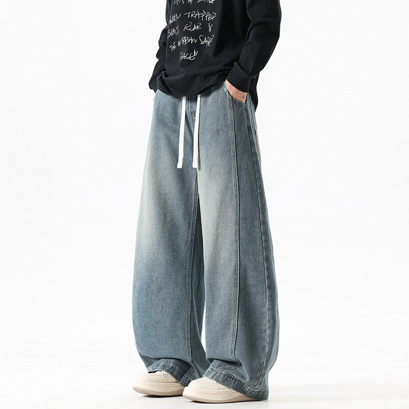 The Midnight Avenue Drawstring Wide Leg Jeans