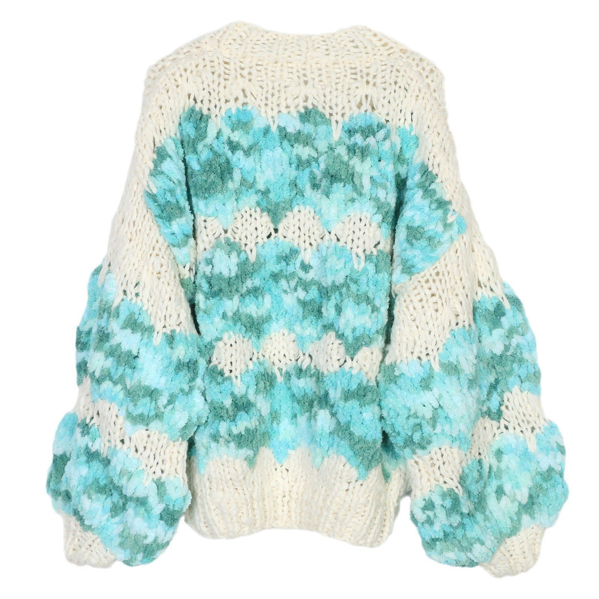 The Fern Gradient V-Neck Knit Cardigan