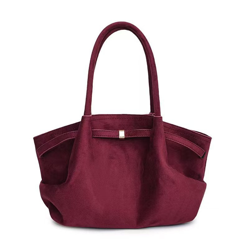 Retro Velvet Women’s Tote Handbag
