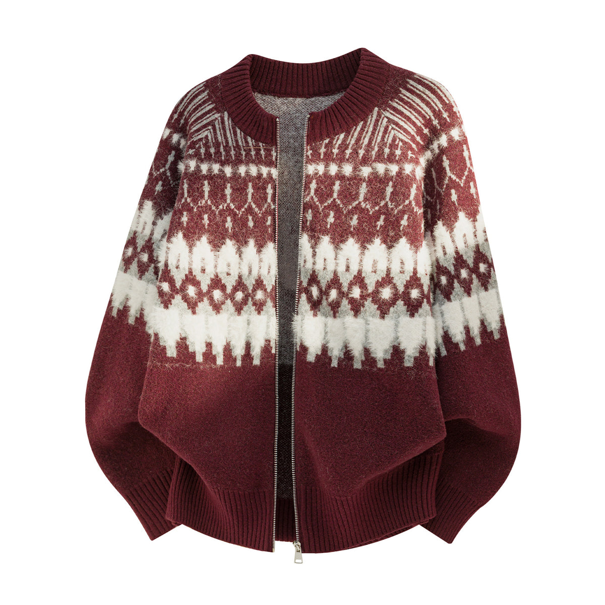 The Ember Row Stand Collar Cardigan
