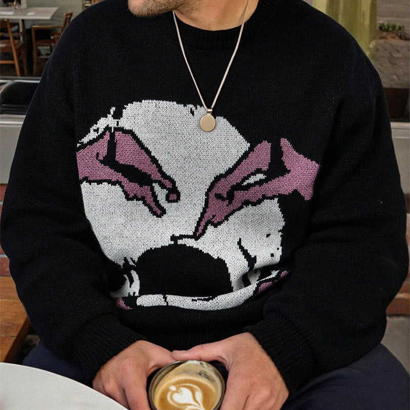 The Bone Echo Skeleton Jacquard Sweater