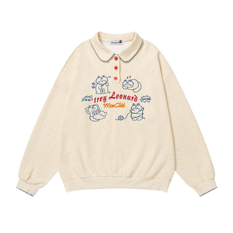 The Sunbeam Embroidered Polo Sweatshirt