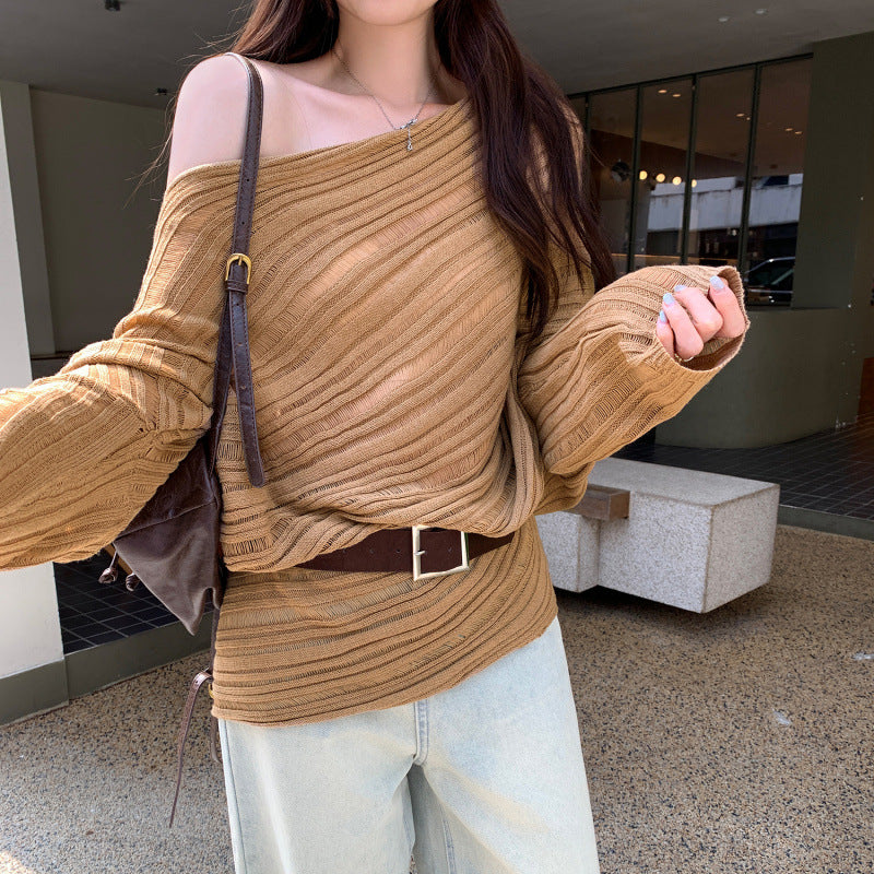 Lazy Chic Long Sleeve Knit Top