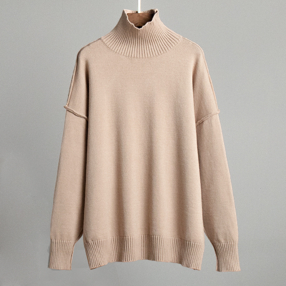 The Ivory Frost High Neck Sweater