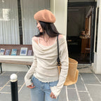Off-Shoulder Knit Top