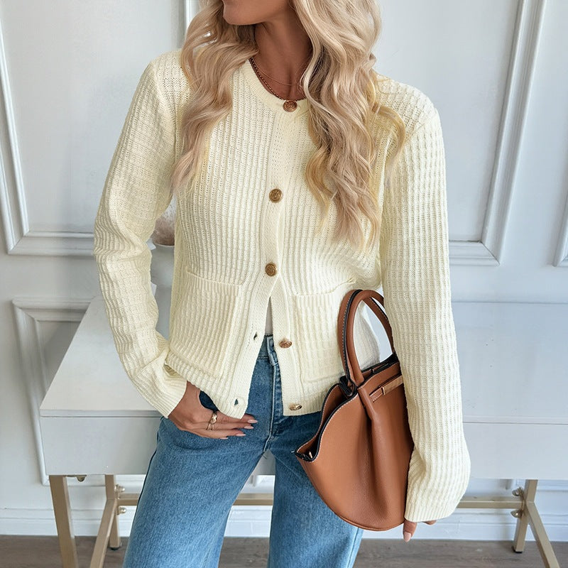 The Pearl Button Soft Knit Cardigan