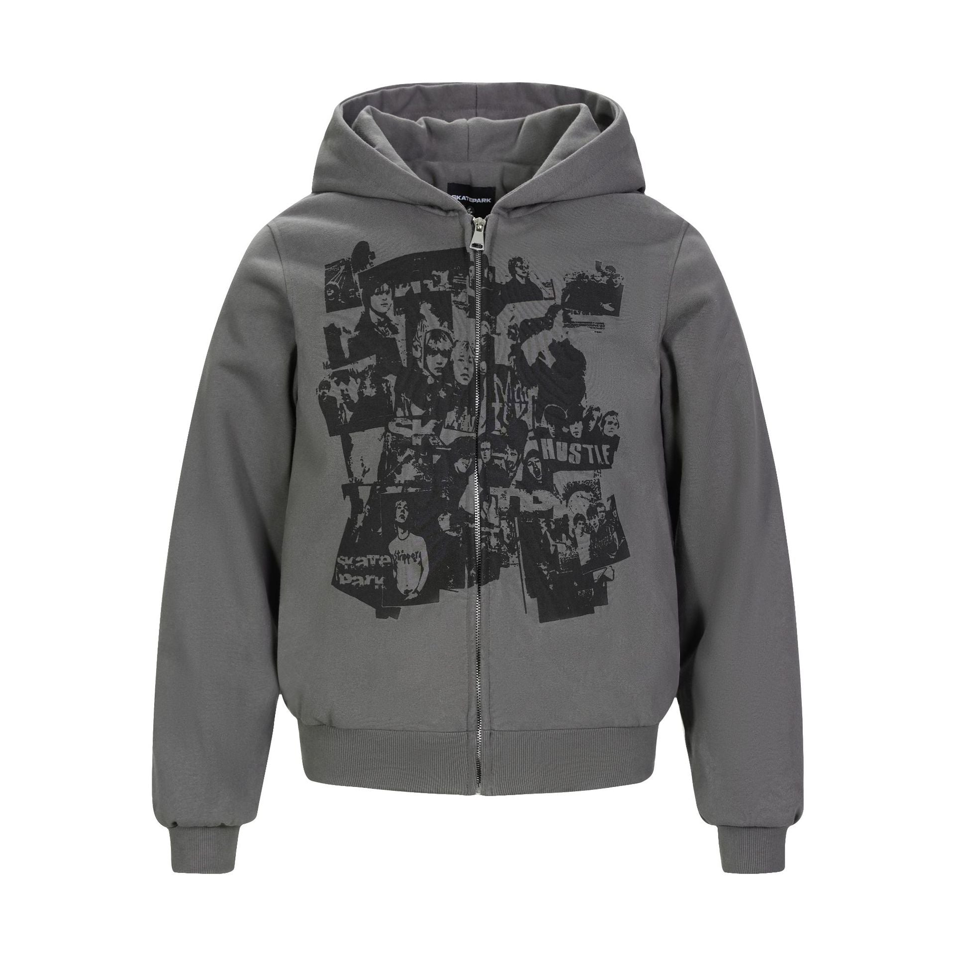 Retro Streetwear Zip Hoodie