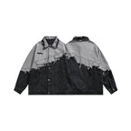 The Onyx Splice Lapel Denim Jacket